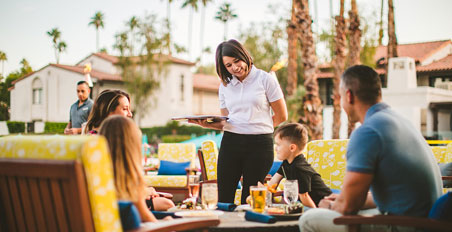 Omni server attends to family Omni server attends to family