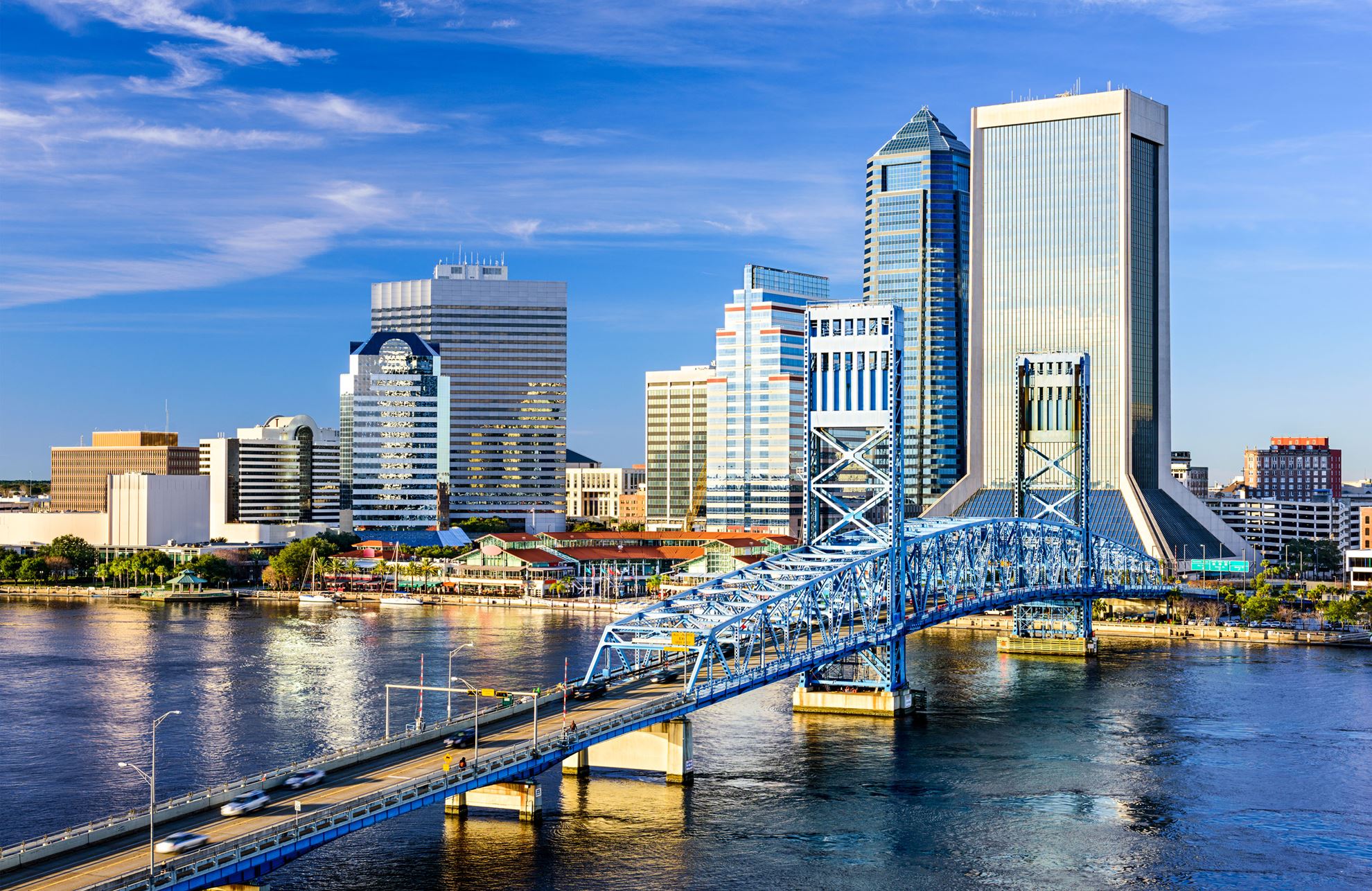 Jacksonville city skyline.