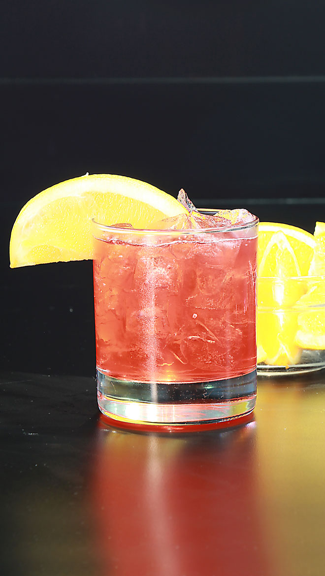 Blood Orange Whiskey Sour