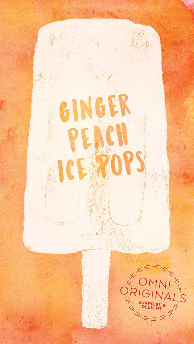Ginger Peach Ice Pop graphic