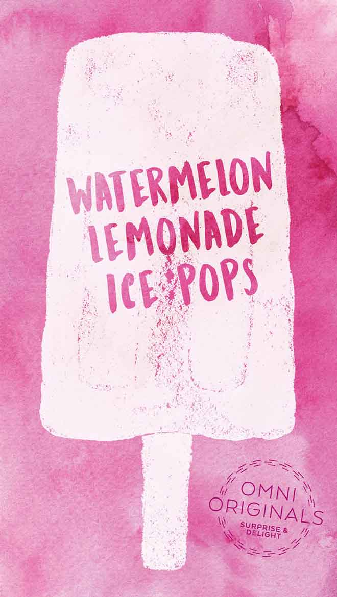 Watermelon Lemonade Ice Pop