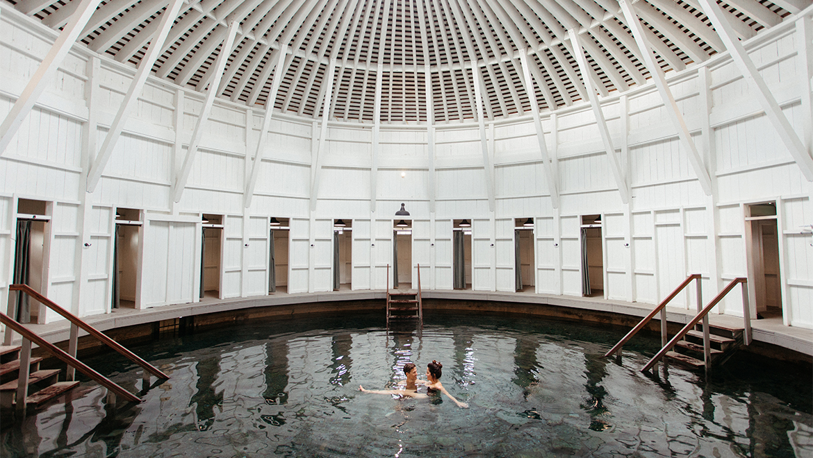 Hot springs at Omni Homestead
