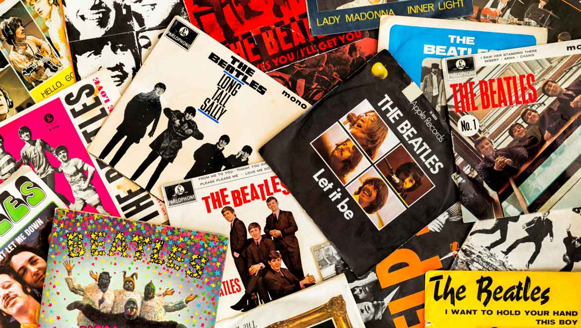 A variety of record jackets