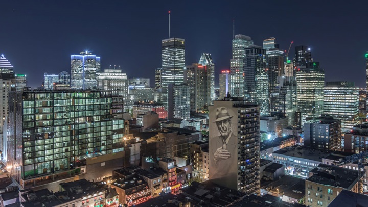 Montreal skyline at night