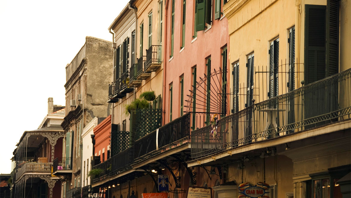 New Orleans balconies