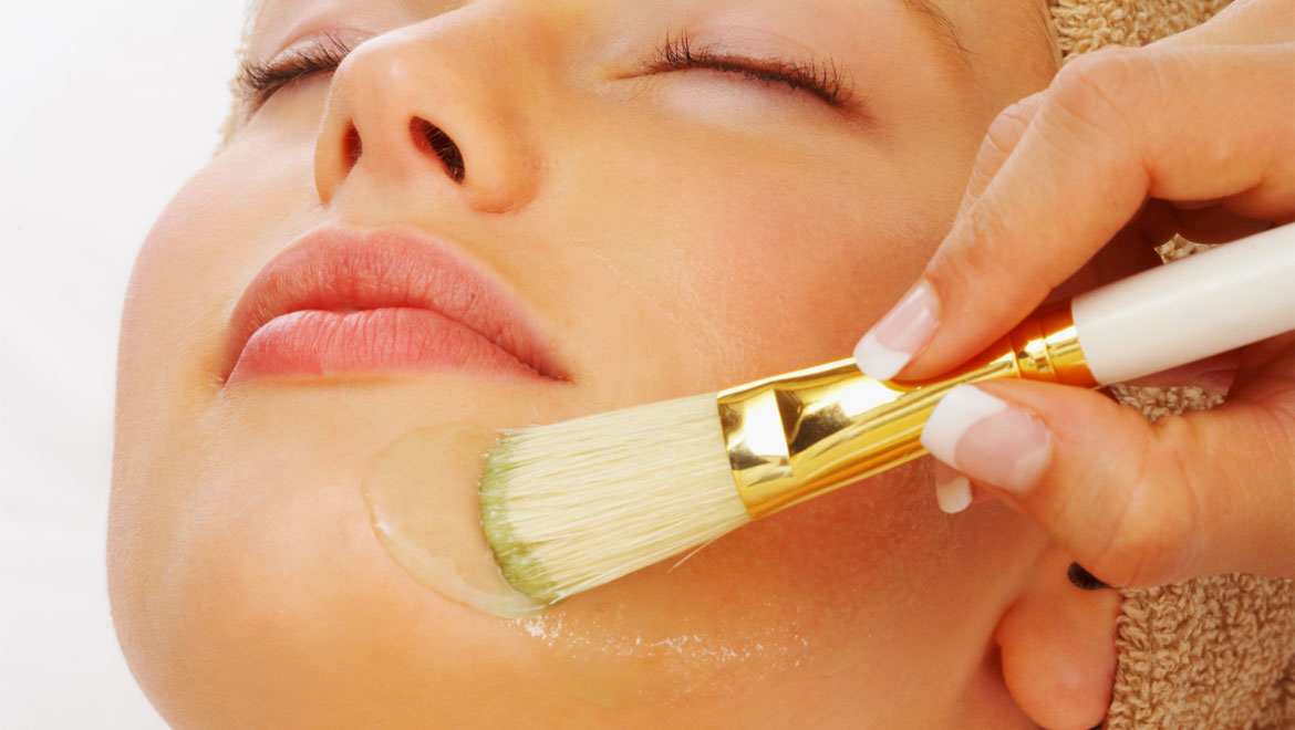 Facial with brush