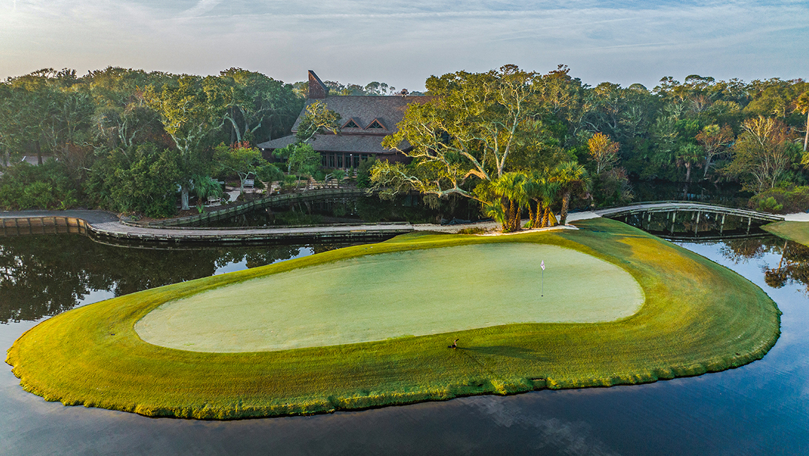 Little Sandy Golf Course Island Green