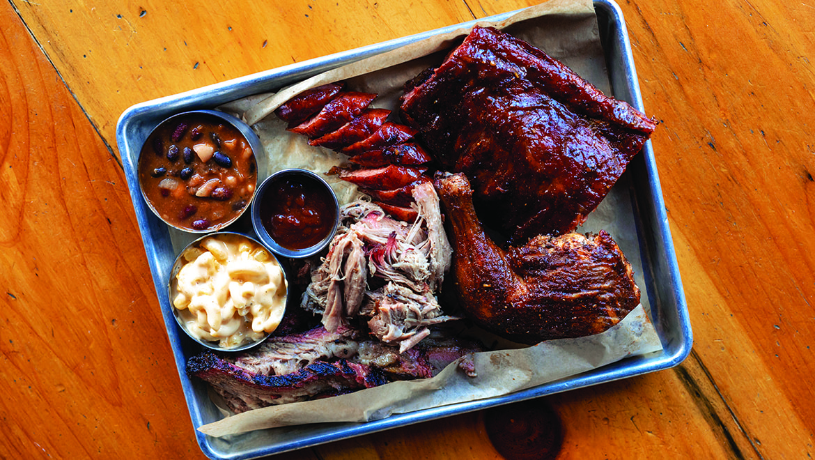 BBQ Plate at Falcon's Nest