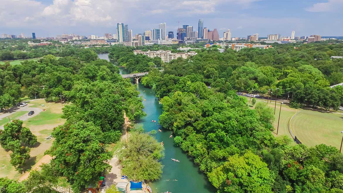 Aerial of park