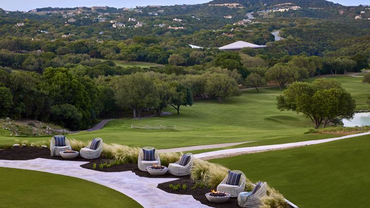 View of the golf course.