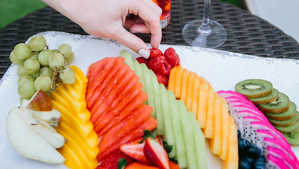 Plate of fruit