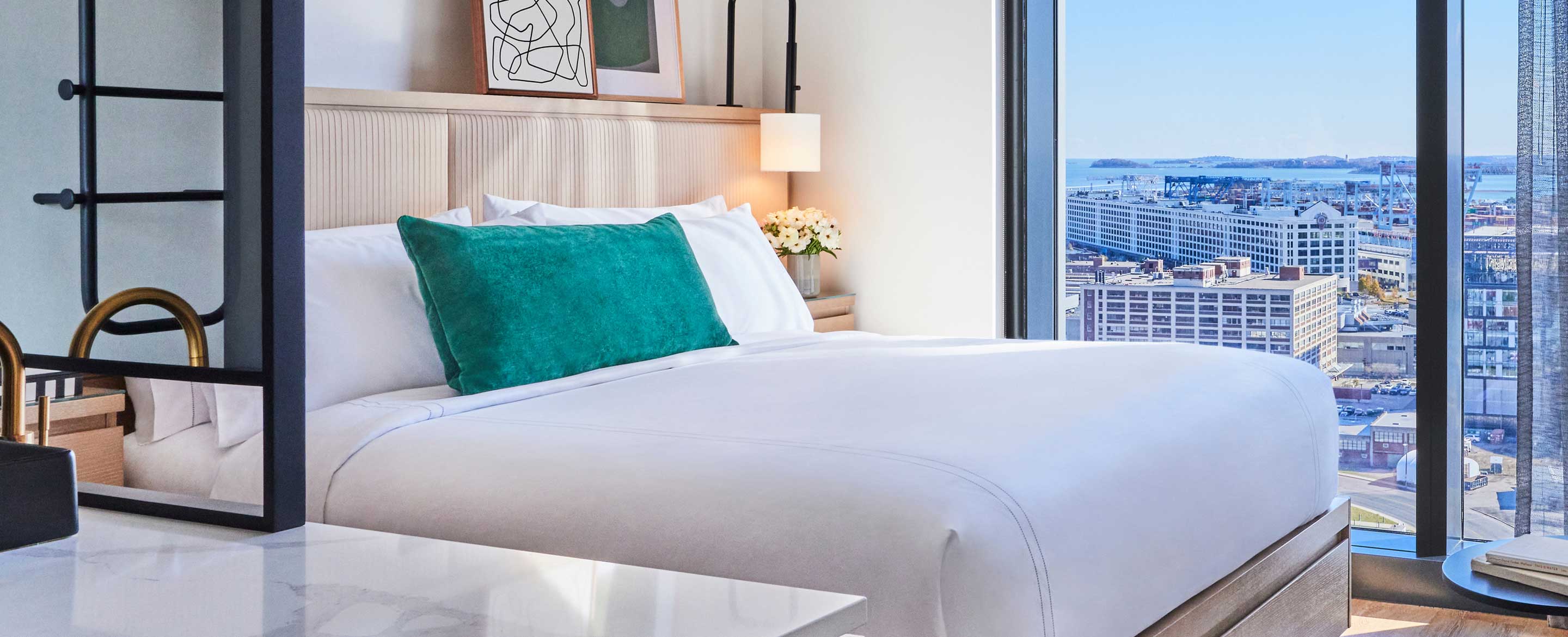 King room with view of city.