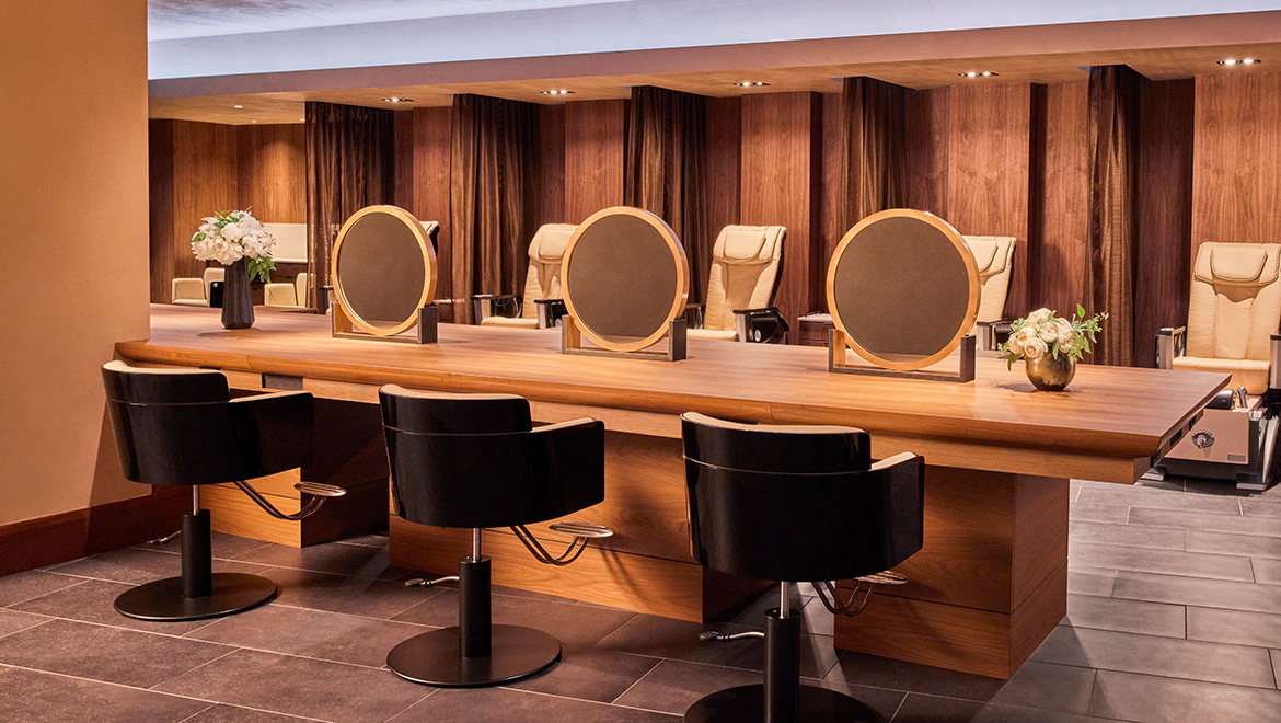 Breve Spa offers a beauty bar including blowouts and nail services - Omni Boston Hotel at the Seaport