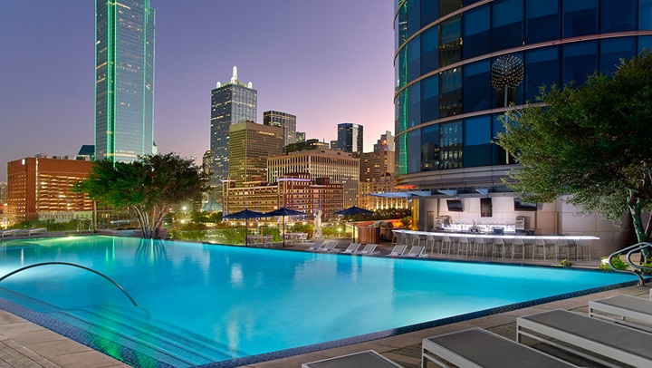 Rooftop Pool - Omni Dallas Hotel