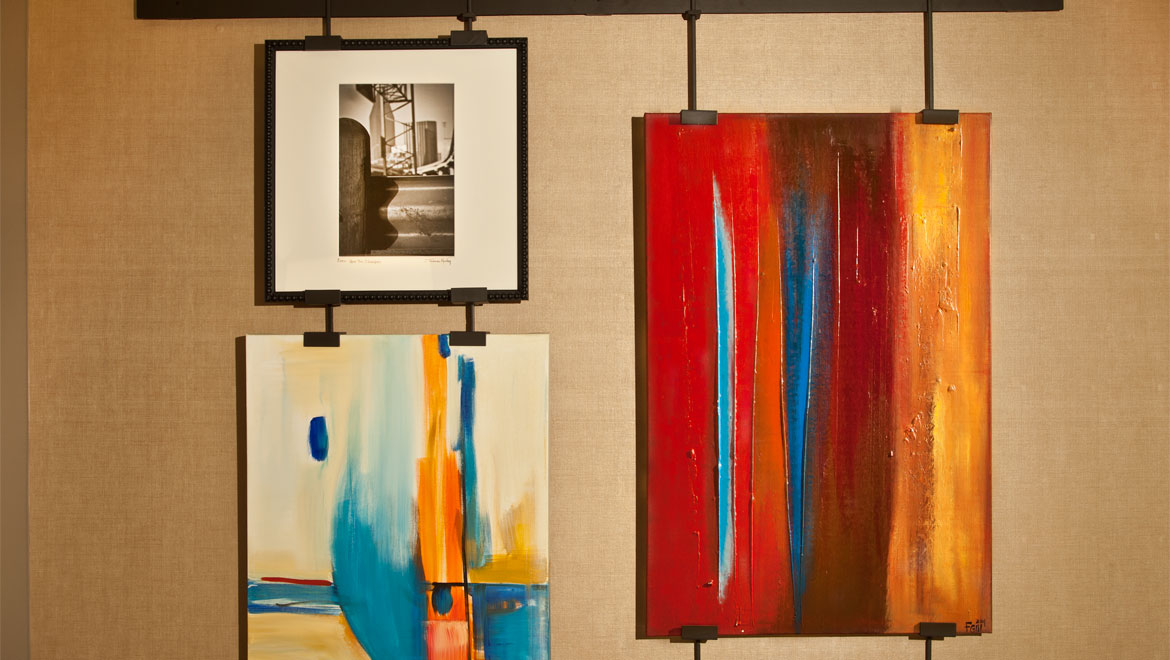 Artwork in guest room