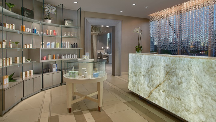 Mokara Spa Reception desk.