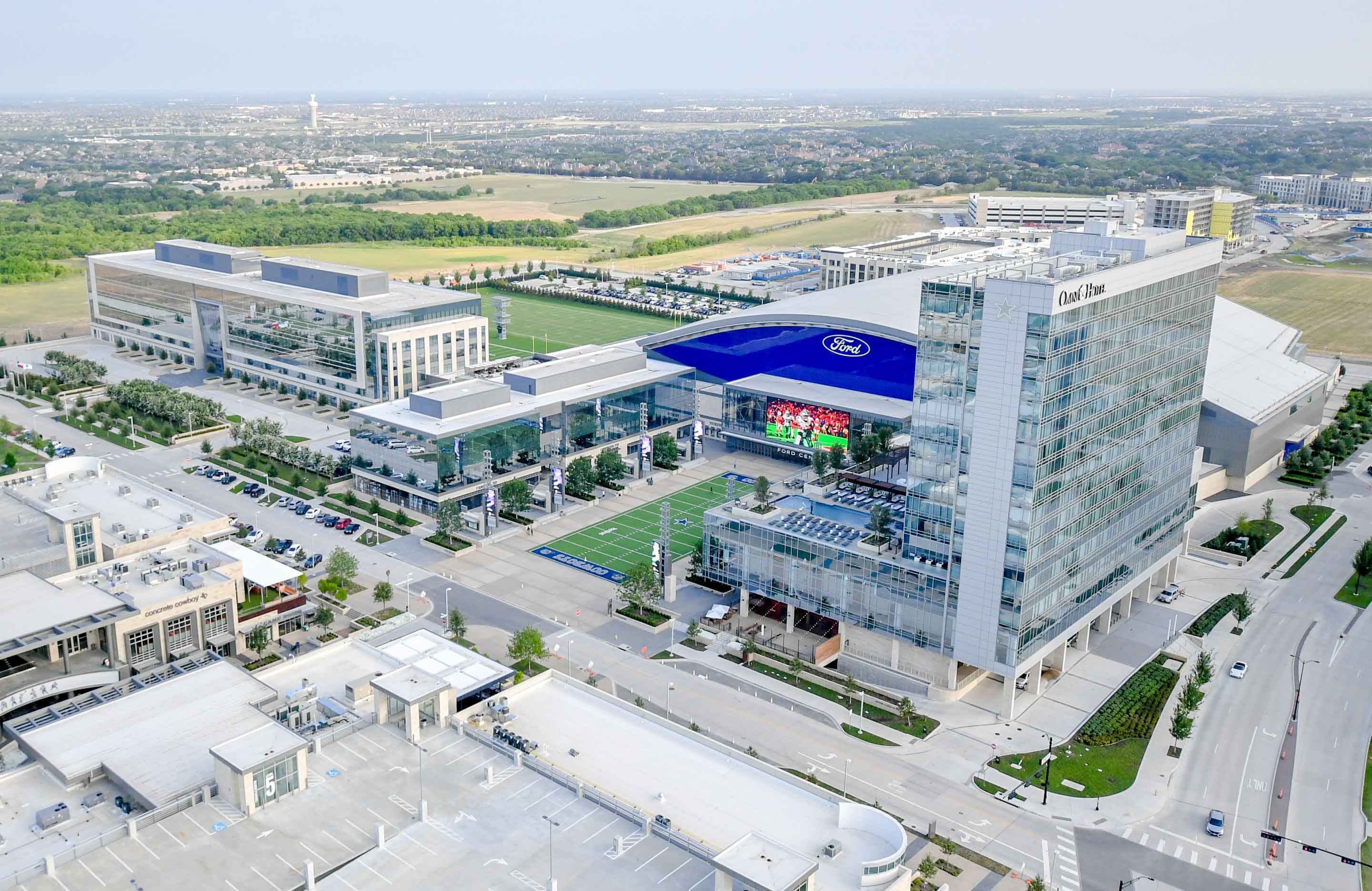 Aerial view of The Star.