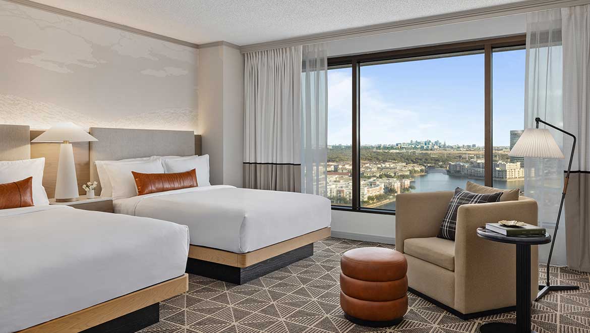 Guest room with two queen beds