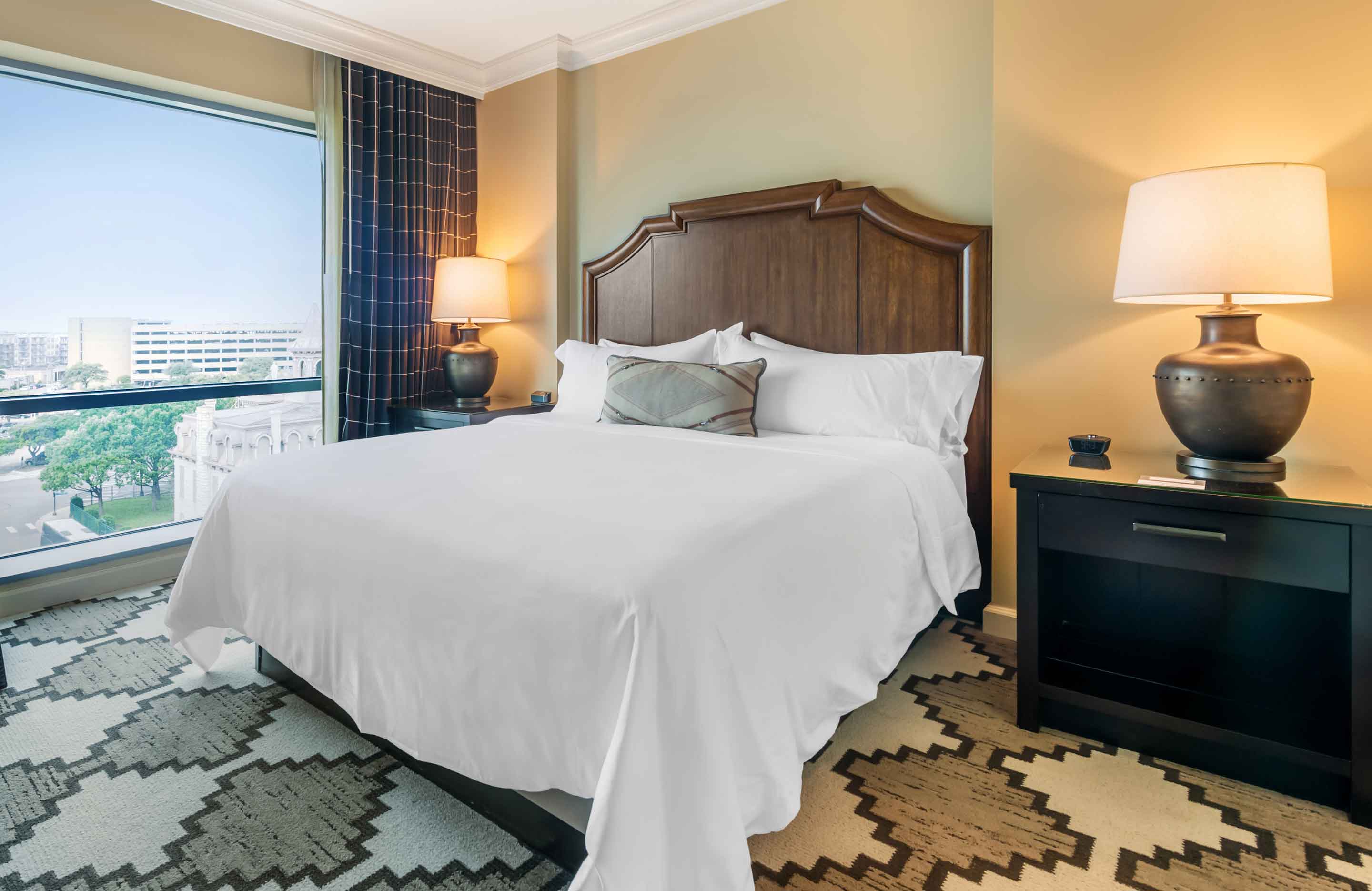 King bedroom with view.