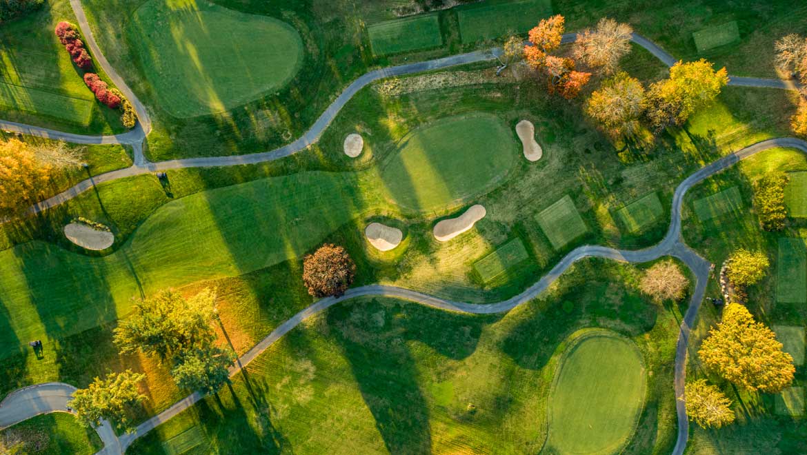 Golf Course Aerial View