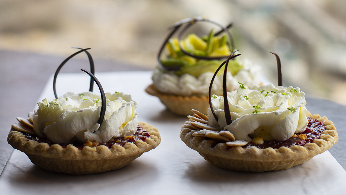 Cheerwine Cherry  Goat Cheese Mini Pie