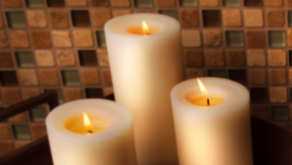 Candles burning