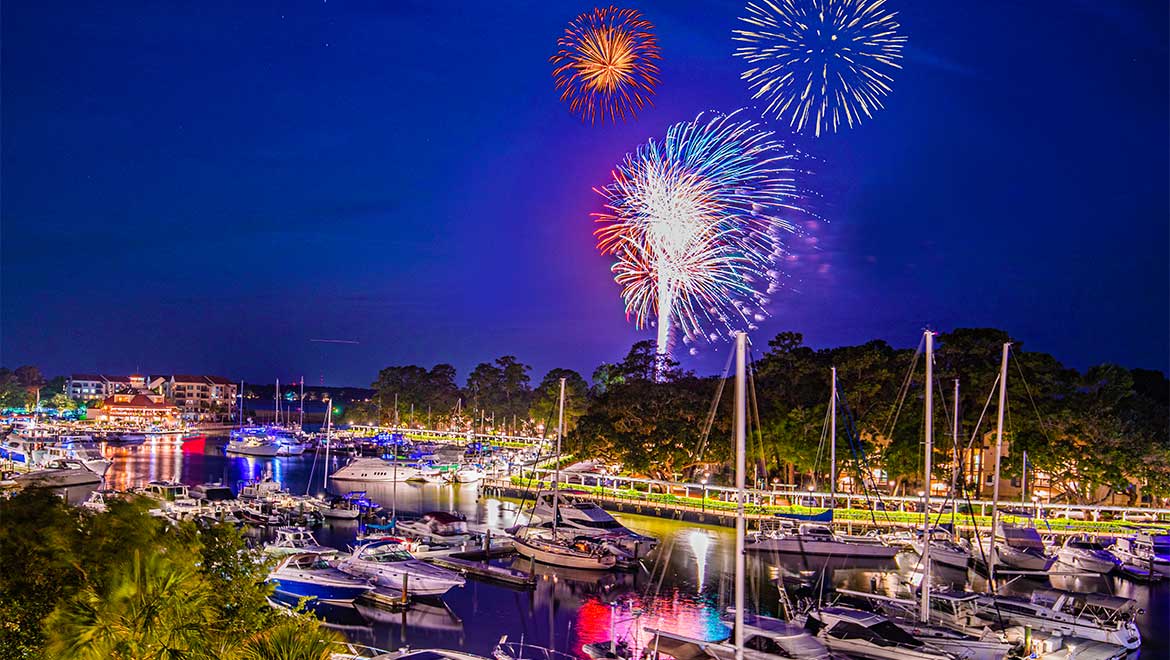 Fireworks on the harbour