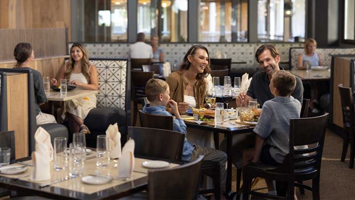 Family having dinner