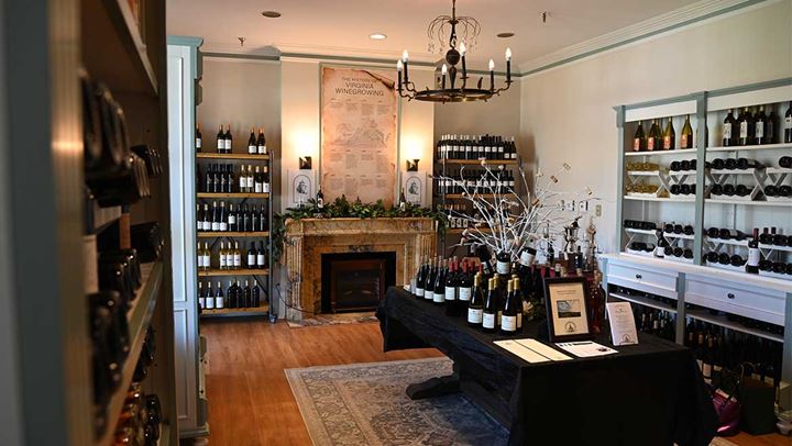 Display of wine