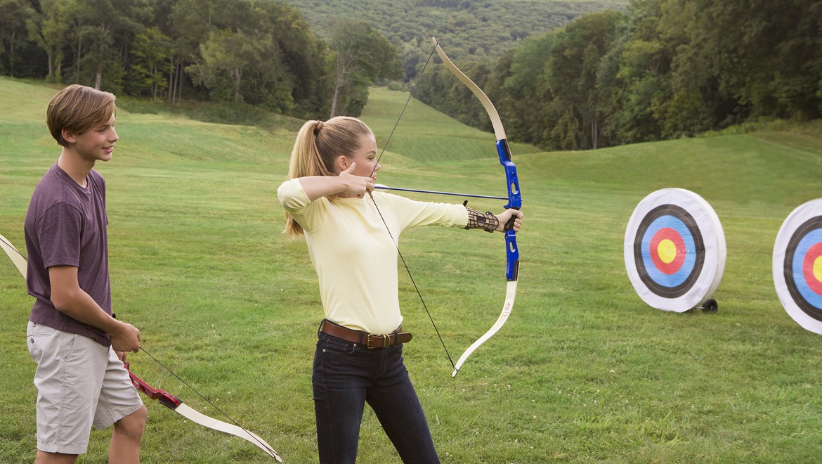 Children at the Archery Range