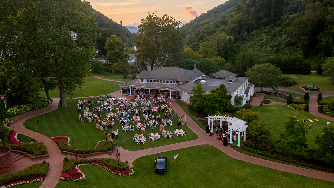 Outdoor Event at Sunset