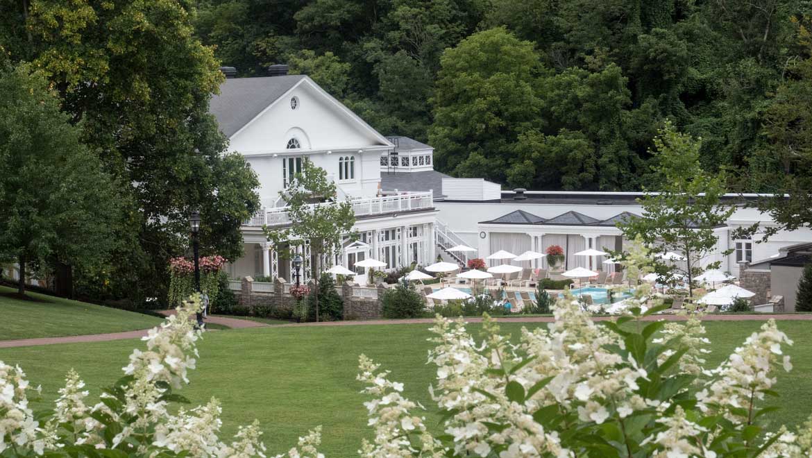 Exterior of the spa.