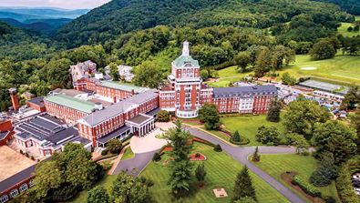 Aerial view of the resort