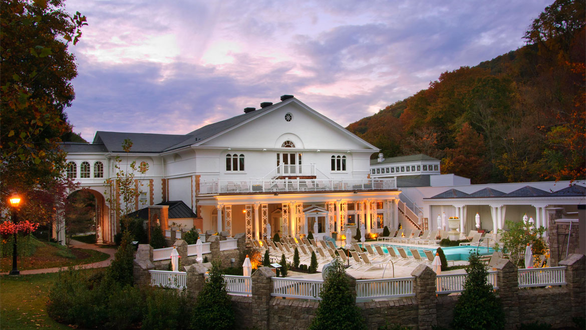 Exterior spa view at Homestead Resort 