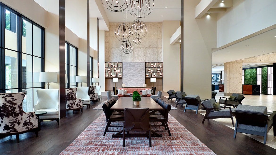 Hotel lobby.