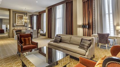 Suite living room space.
