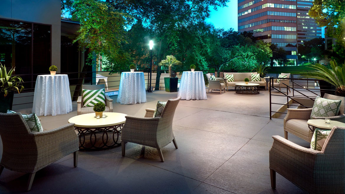 Omni Houston Hotel lunar deck