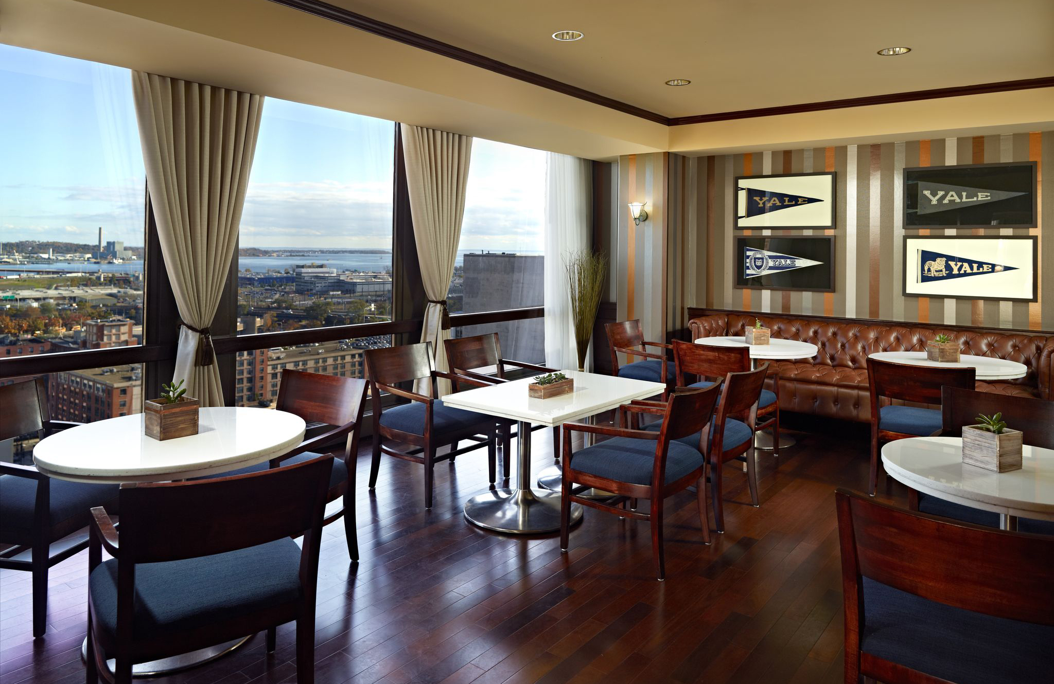 Dining room with view.