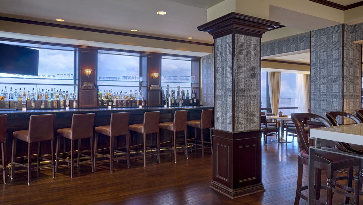 Hotel bar interior