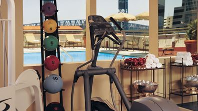 Fitness center at Jacksonville Hotel
