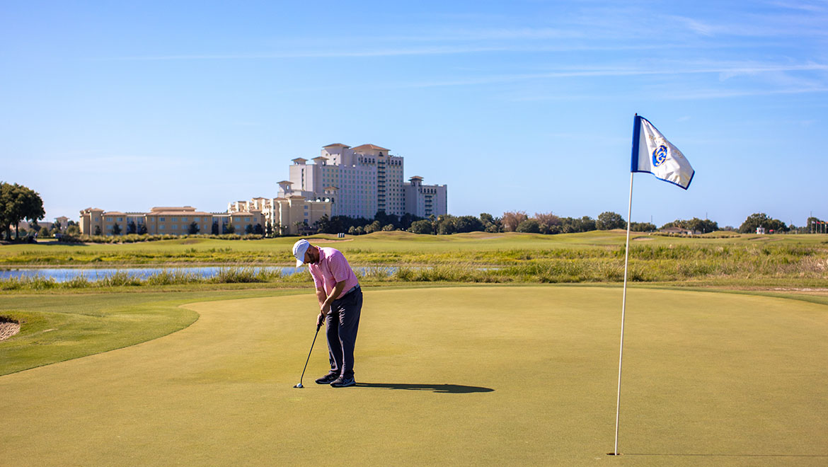 Golfer Putting at Omni Orlando Resort at ChampionsGate