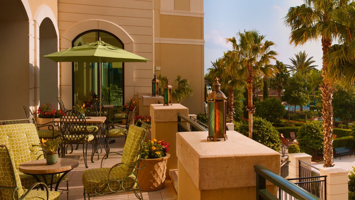 Lobby balcony at ChampionsGate