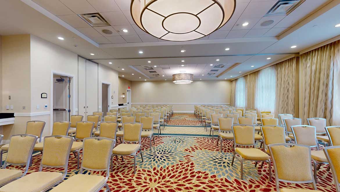 Meeting room with chairs