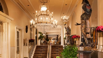 Royal Orleans lobby entrance staircase 
