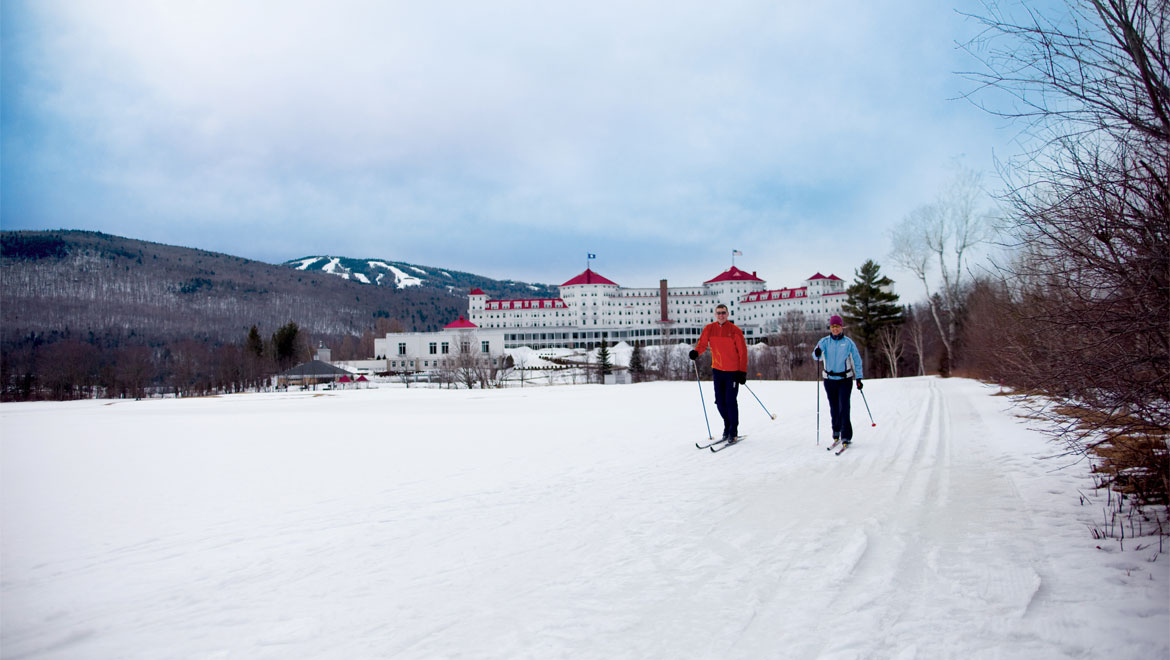 Cross Country skiing at Mount Washington 