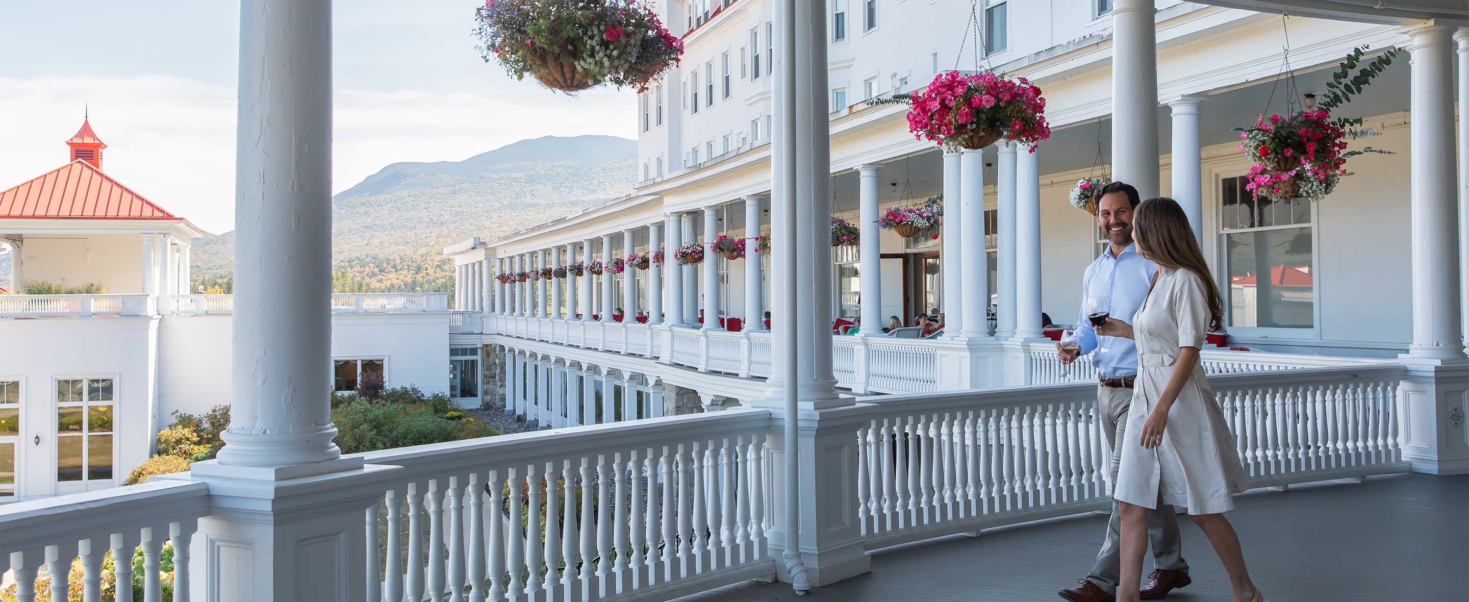Couple having a glass of wine