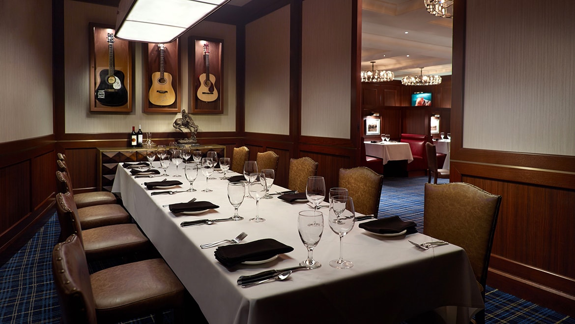 Private dining room.