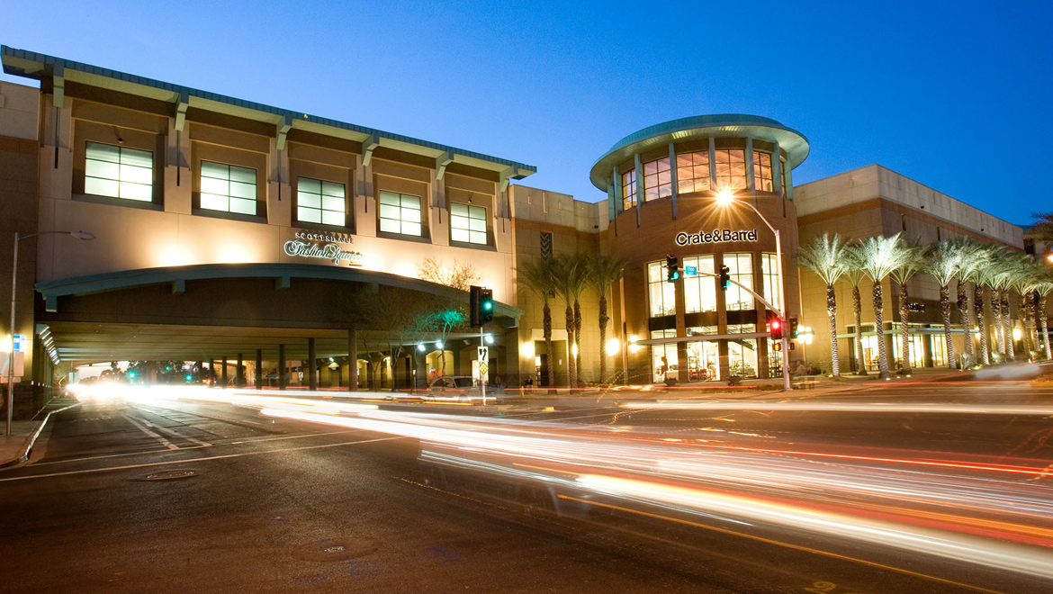 Exterior view of Fashion Square.