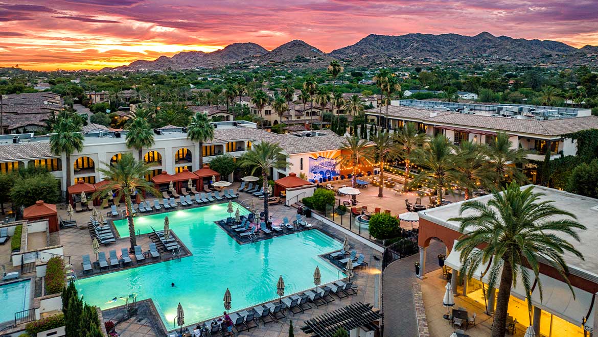 View of outdoor pool
