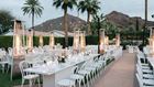 Outdoor wedding reception